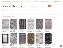 Tablet Screenshot of navkarwoollens.com
